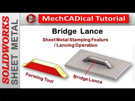 bridge lance sheet metal|lance bridge forming guide.